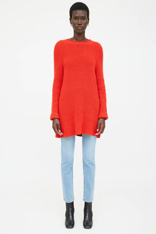 The Row Cashmere Knit Ribbed Sweater