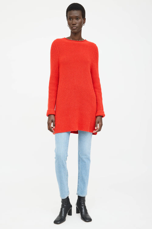 The Row Cashmere Knit Ribbed Sweater