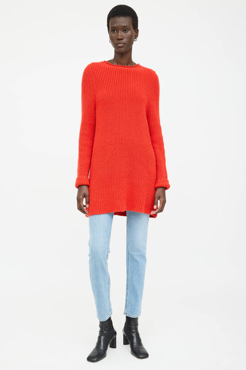 The Row Cashmere Knit Ribbed Sweater