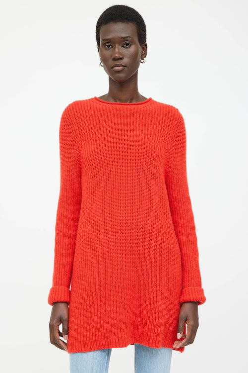 The Row Cashmere Knit Ribbed Sweater