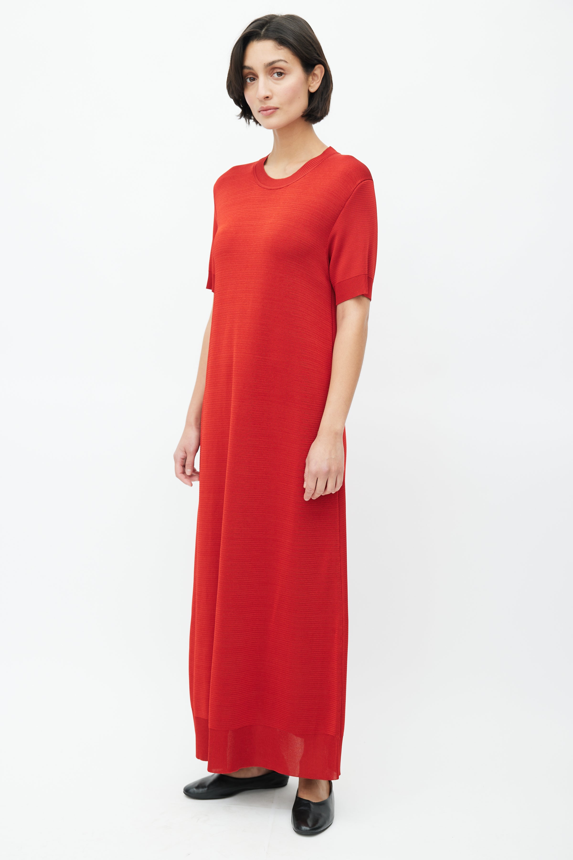 The Row // Red Geno Knit Dress VSP Consignment The Row // Red Geno Knit Dress VSP Consignment