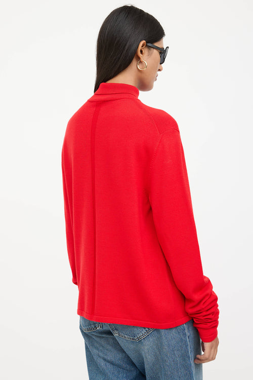 The Row Wool Extended Sleeve Turtleneck