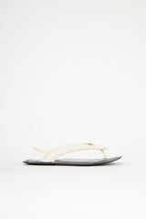 The Row Satin Fray Sandal