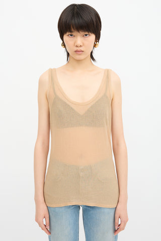 The Row Roger Scoop Neck Tank Top