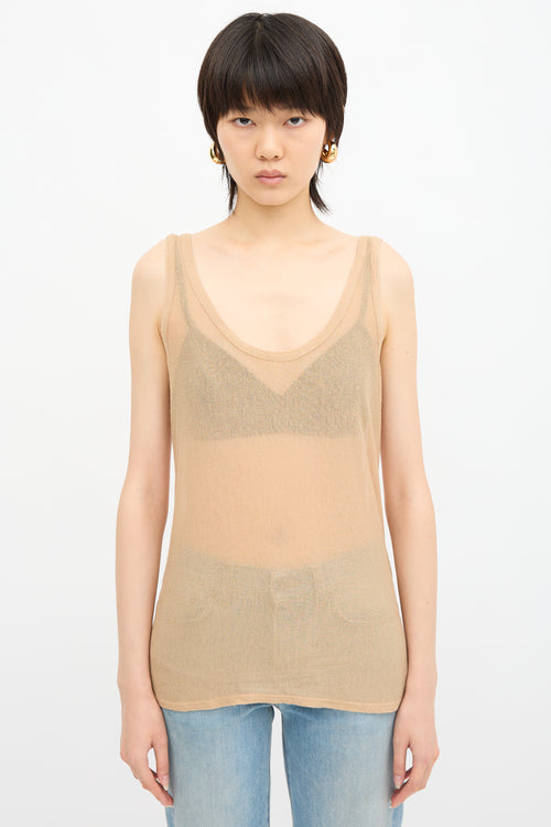 The Row Roger Scoop Neck Tank Top