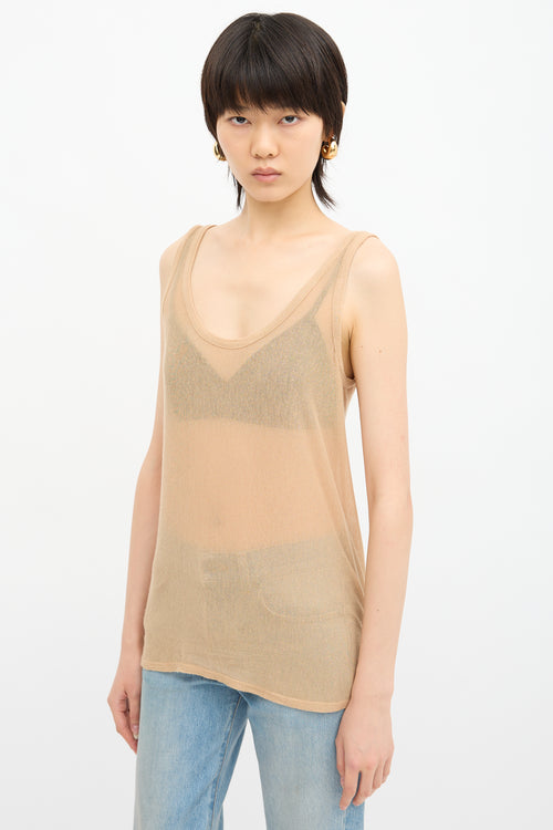 The Row Roger Scoop Neck Tank Top