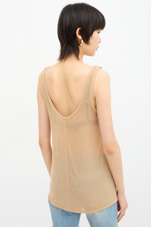 The Row Roger Scoop Neck Tank Top