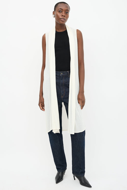 The Row Sleeveless Long Cardigan