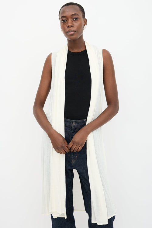 The Row Sleeveless Long Cardigan