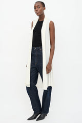 The Row Sleeveless Long Cardigan