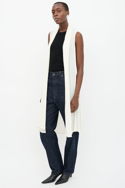 The Row Sleeveless Long Cardigan