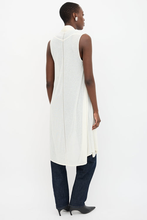 The Row Sleeveless Long Cardigan