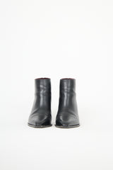 The Row Leather Coco Ankle Boot
