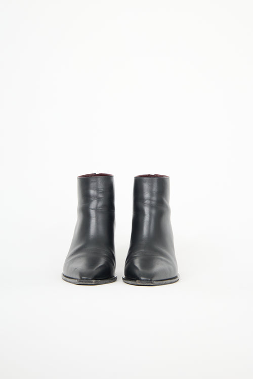 The Row Leather Coco Ankle Boot