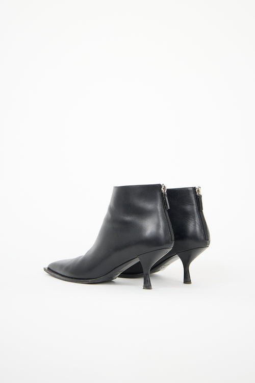 The Row Leather Coco Ankle Boot