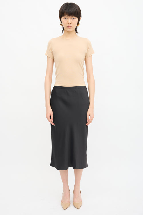 The Row Stretch Satin Nosum Skirt