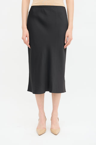 The Row Stretch Satin Nosum Skirt