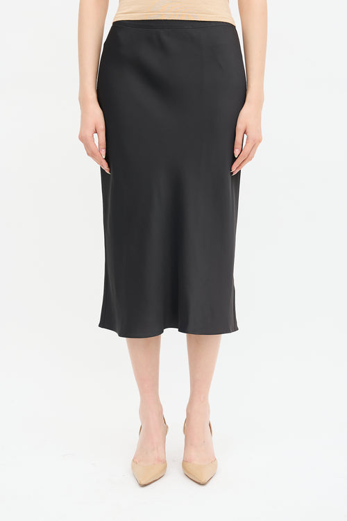 The Row Stretch Satin Nosum Skirt