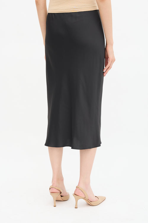 The Row Stretch Satin Nosum Skirt