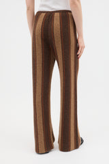 The Row Cashmere & Silk Stripe Lounge Pant