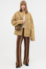 The Row Cashmere & Silk Stripe Lounge Pant