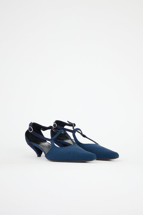 The Row Suede Bourgeoise Salome Pump
