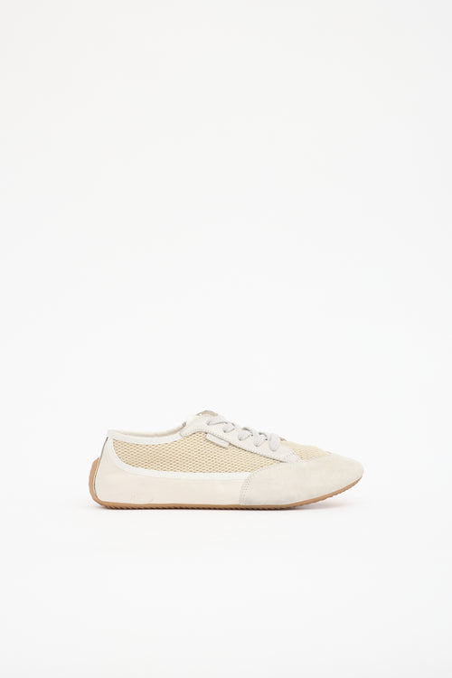 The Row Suede & Mesh Bonnie Sneaker