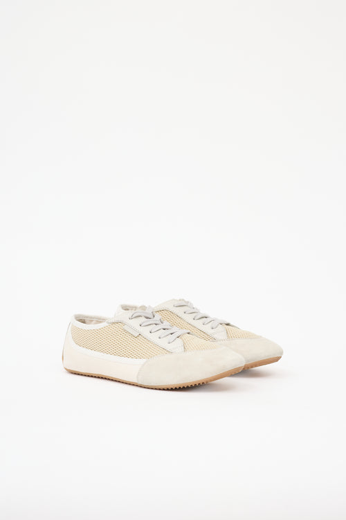 The Row Suede & Mesh Bonnie Sneaker