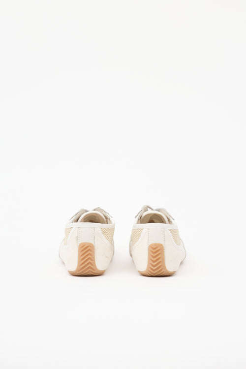 The Row Suede & Mesh Bonnie Sneaker
