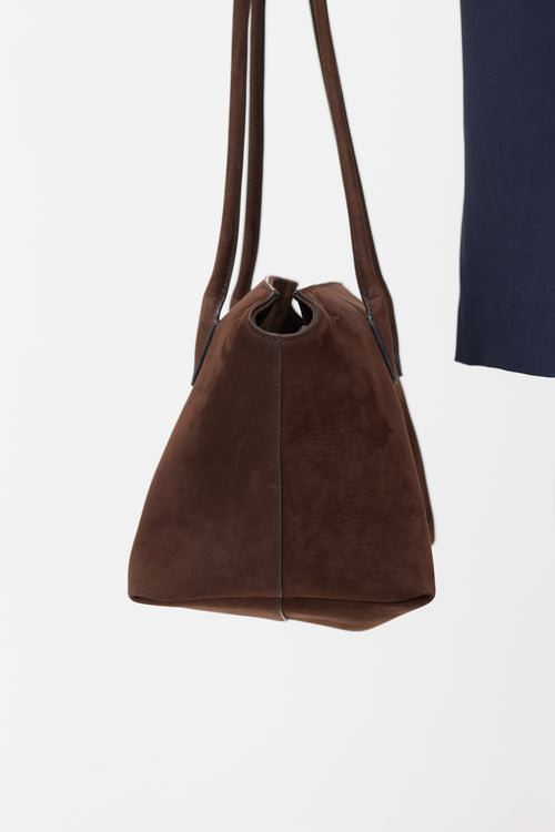 The Row Suede Terrasse Shoulder Bag
