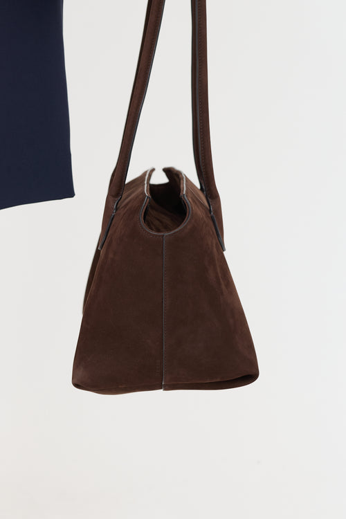 The Row Suede Terrasse Shoulder Bag