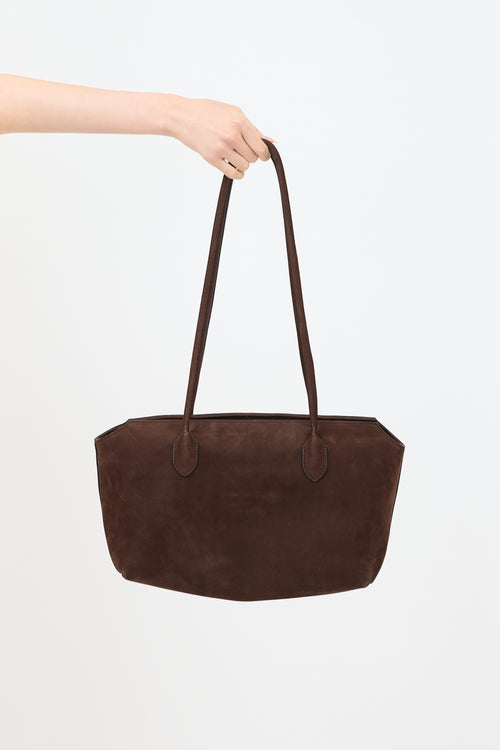 The Row Suede Terrasse Shoulder Bag