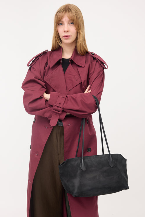 The Row Suede Terrasse Shoulder Bag