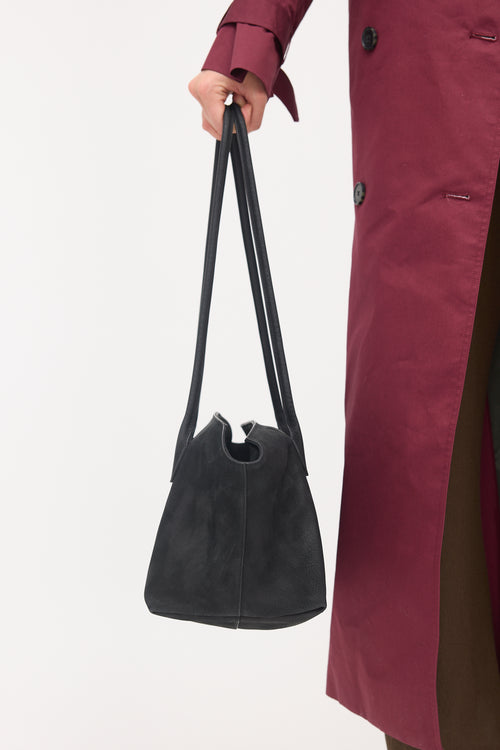The Row Suede Terrasse Shoulder Bag