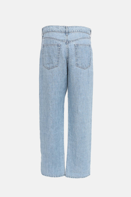 The Row Tarley Straight Leg Linen Pant