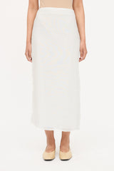 The Row Linen Slit Midi Skirt