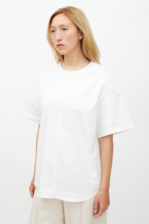 The Row White Panelled Top