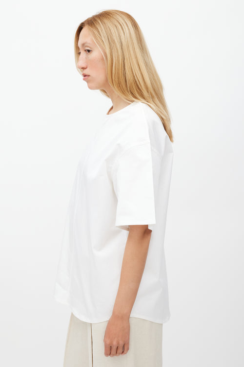 The Row White Panelled Top