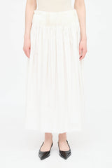 The Row Pleated Midi Skirt