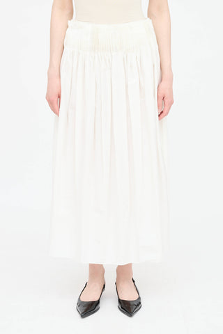 The Row Pleated Midi Skirt