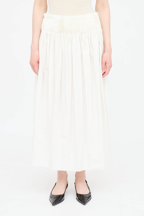 The Row Pleated Midi Skirt