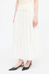 The Row Pleated Midi Skirt