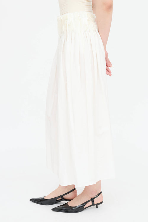 The Row Pleated Midi Skirt