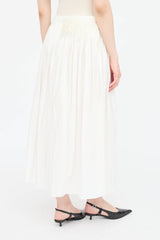The Row Pleated Midi Skirt