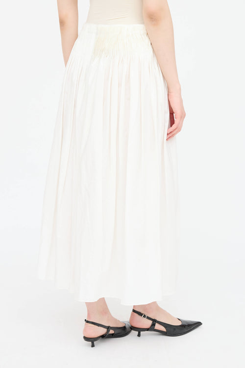 The Row Pleated Midi Skirt