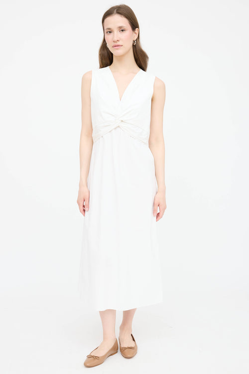 The Row Poplin Knotted Dress
