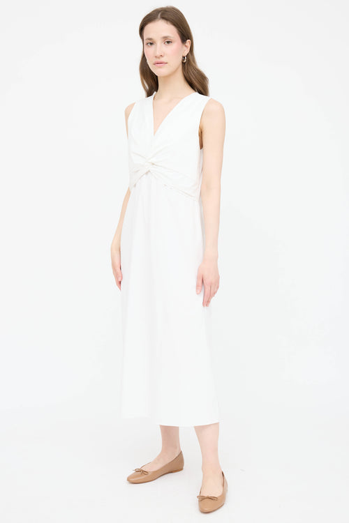 The Row Poplin Knotted Dress