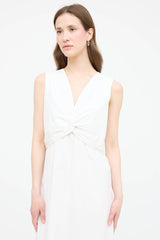 The Row Poplin Knotted Dress
