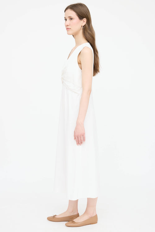 The Row Poplin Knotted Dress