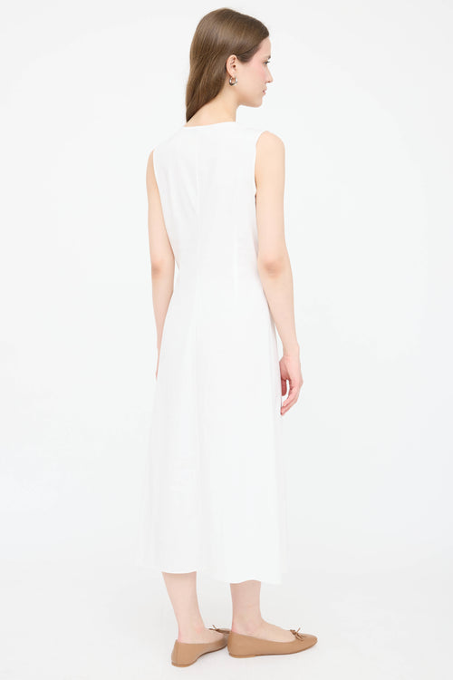 The Row Poplin Knotted Dress